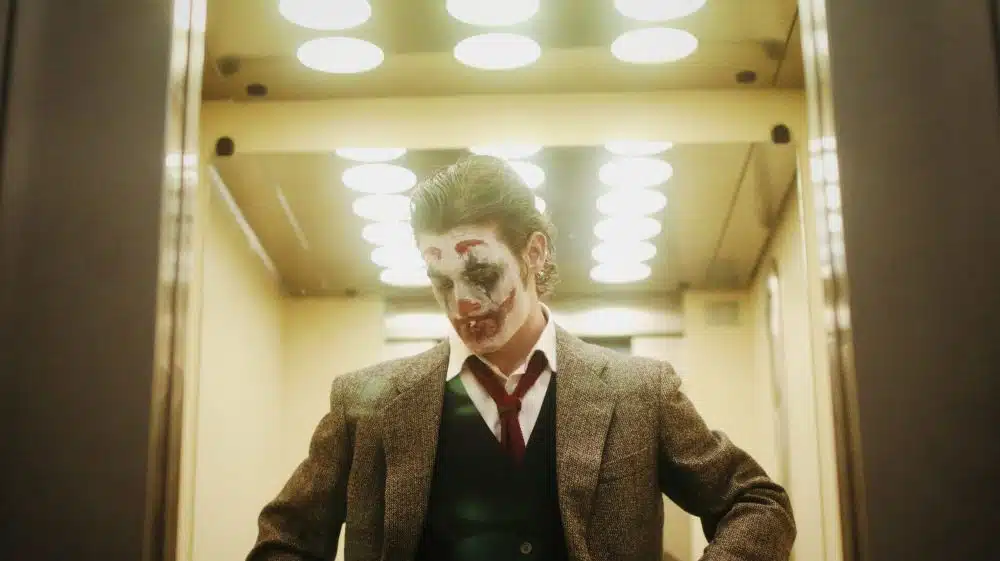 man dressed as joker
